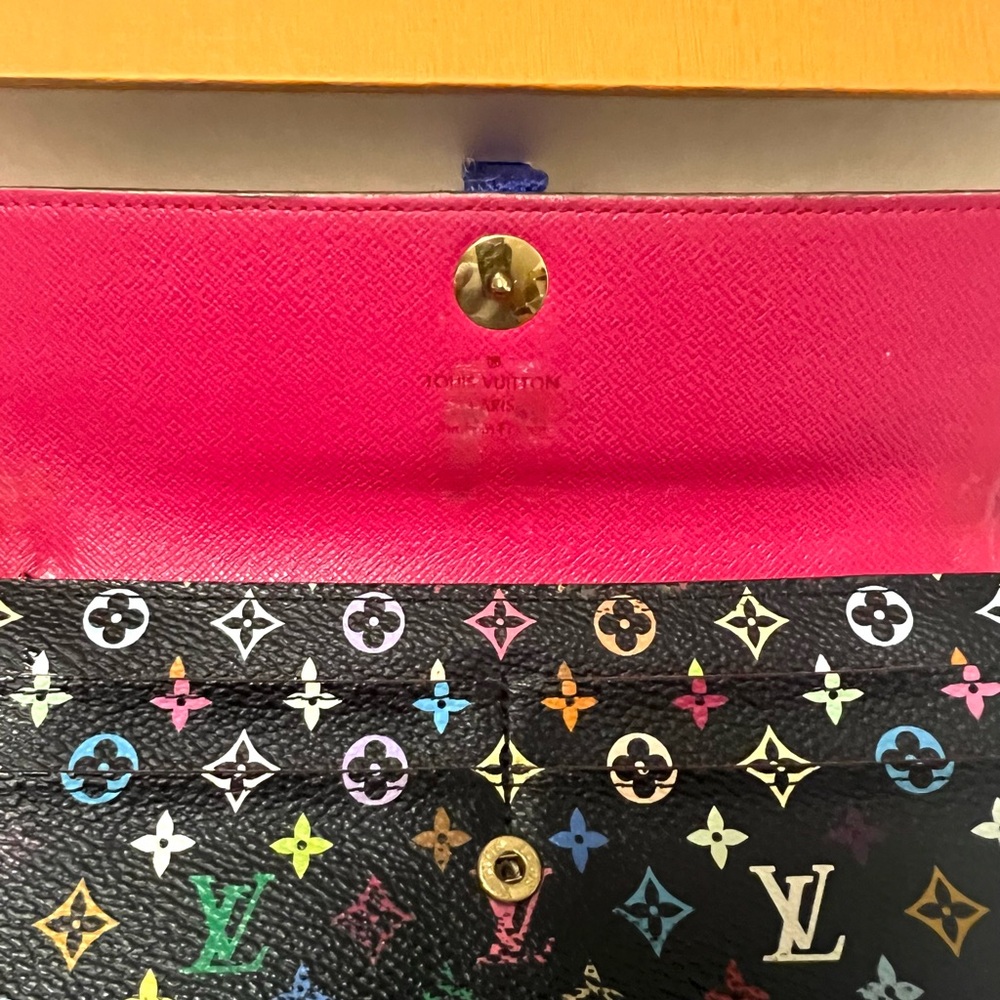 🏆💎💯 Louis Vuitton Monogram Multicolor Long Wallet - Picture 2 of 10